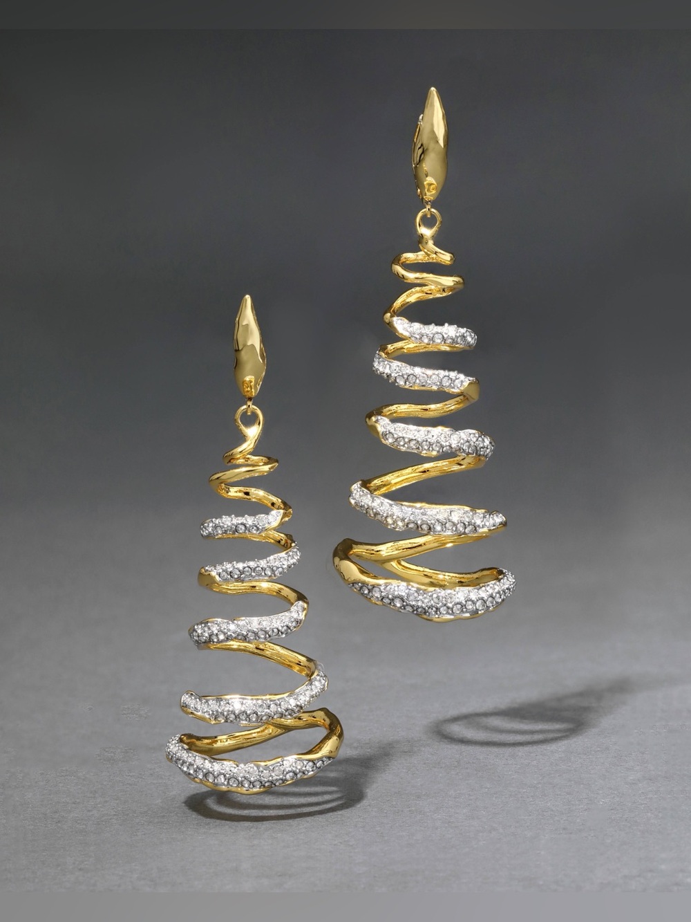 ALEXIS BITTAR Solanales Crystal Spiral Earrings